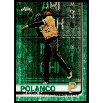2019 Topps Chrome Green Wave Refractors #159 Gregory Polanco
