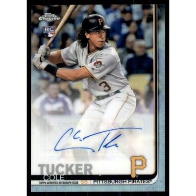 2019 Topps Chrome Update Autograph Refractors #CUACT Cole Tucker