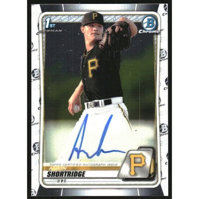2020 Bowman Chrome Prospect Autographs #CPAASH Aaron Shortridge
