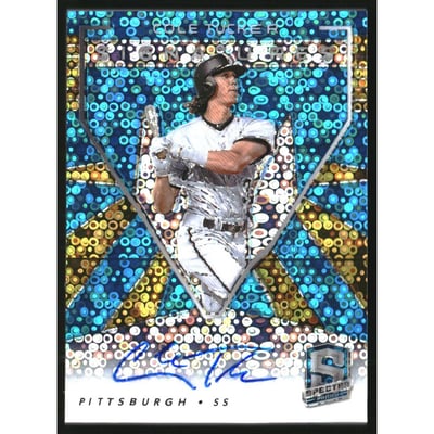 2020 Panini Spectra Signatures Neon Blue #17 Cole Tucker