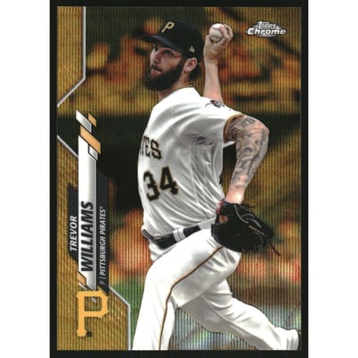 2020 Topps Chrome Gold Wave Refractors #163 Trevor Williams