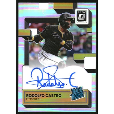 2022 Donruss Optic Rated Rookies Signatures Holo #58 Rodolfo Castro