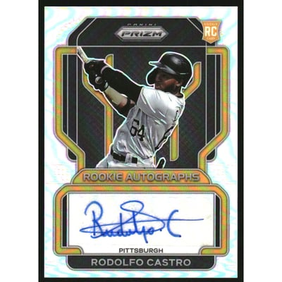 2022 Panini Prizm Rookie Autographs Prizms Silver #45 Rodolfo Castro