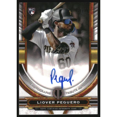 2023 Topps Tribute Autographs Gold #TALP Liover Peguero