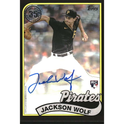 2024 Topps '89 Topps Autographs Black #89BAJWO Jackson Wolf/199