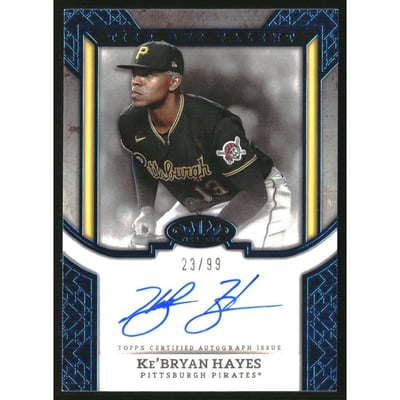 2024 Topps Tier One Talent Autographs Blue Foil #T1TAKHA Ke'Bryan Hayes/99