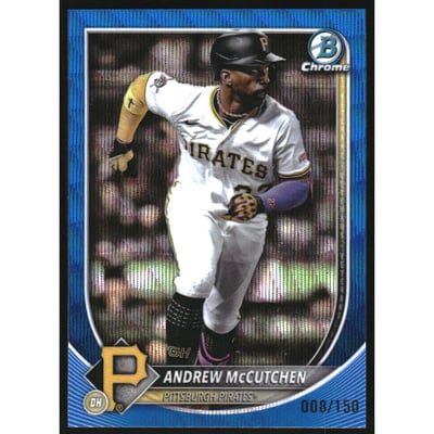 2025 Bowman Chrome Blue Wave Refractors #24 Andrew McCutchen