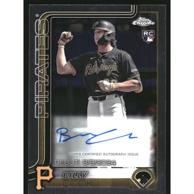 2025 Topps Chrome Update Rookie Debut Autographs #CRDABC Billy Cook