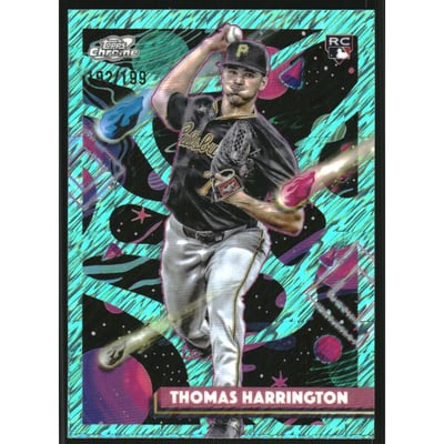 2025 Topps Cosmic Chrome Aqua Equinox Refractors #79 Thomas Harrington