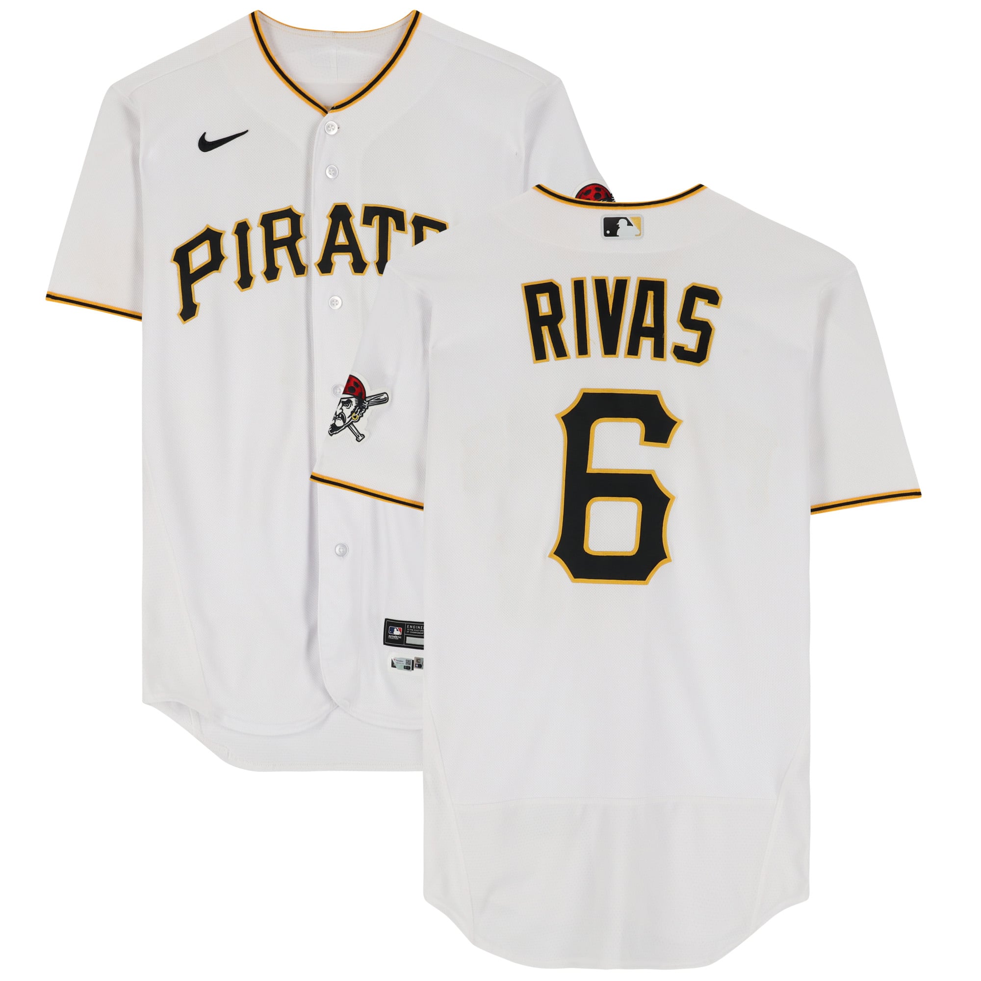 Alfonso Rivas Pittsburgh Pirates Fanatics Authentic Player-Worn #6 ...