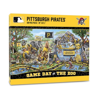 Pittsburgh Pirates Fanpoint 10.5" x 28" Game Day at the Zoo 500-Piece Puzzle