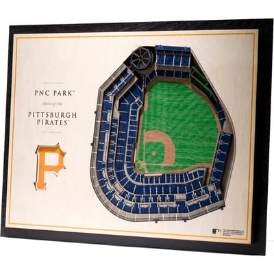 Pittsburgh Pirates Fanpoint 17'' x 13'' 5-Layer 3D StadiumView Wall Art
