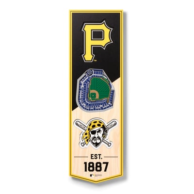 Pittsburgh Pirates Fanpoint 6'' x 19'' 3D StadiumView Banner