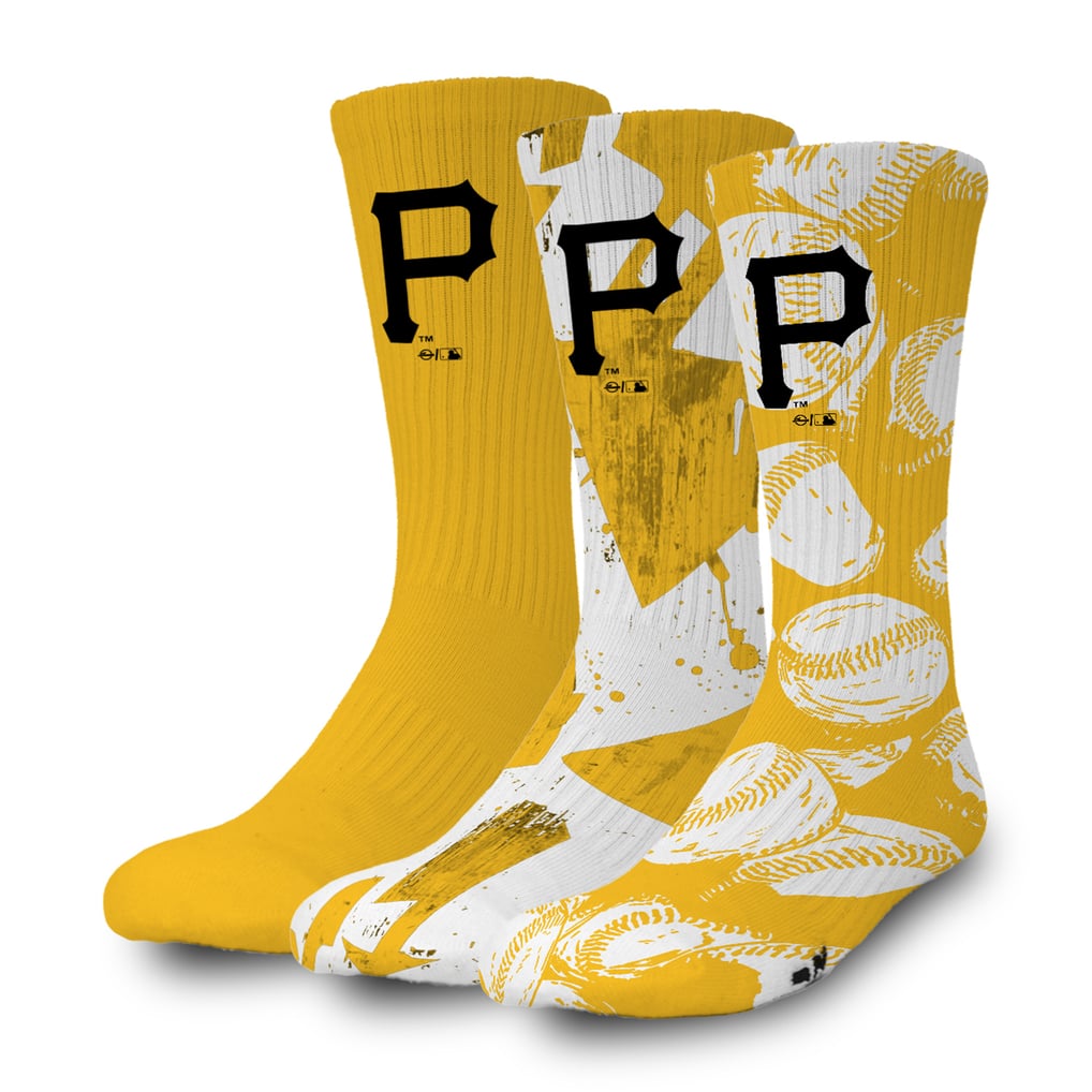 Pittsburgh Pirates ISlide Three-Pack Lifestyle Crew Socks Set