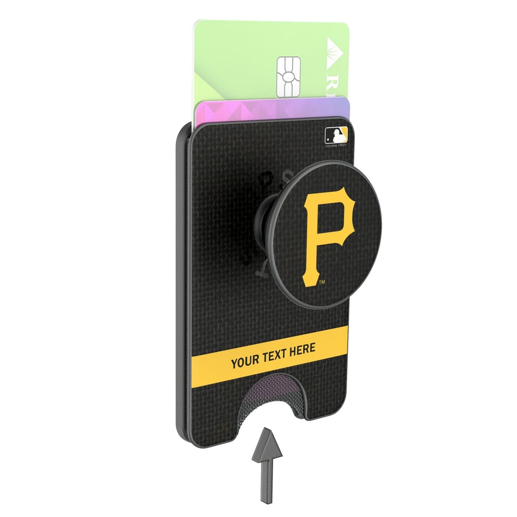 Pittsburgh Pirates Keyscaper Personalized Solid PopSockets Magnetic Wallet