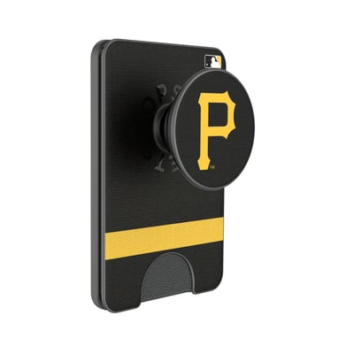 Pittsburgh Pirates Keyscaper Stripe PopSockets Magnetic Wallet