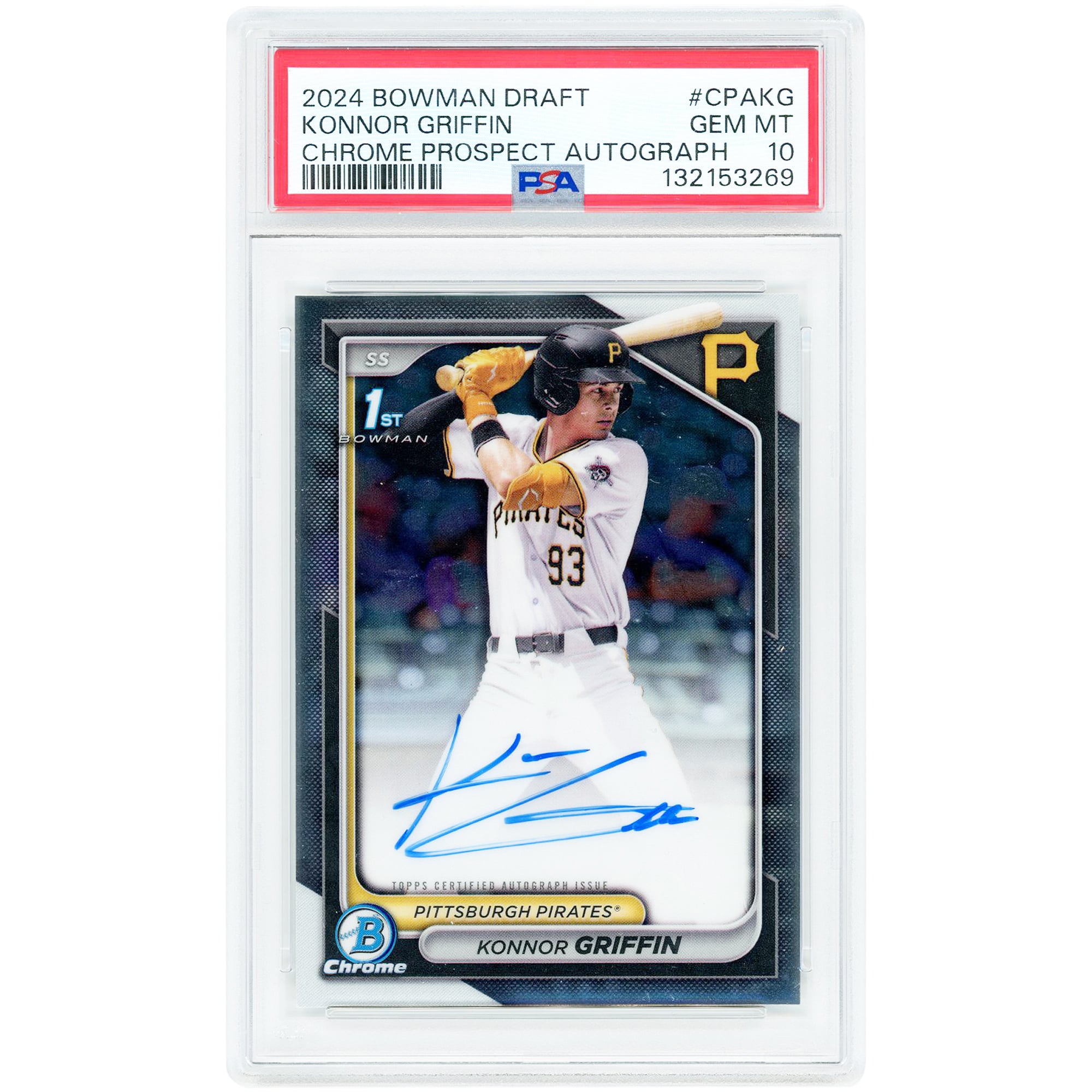 Konnor 0 Griffin Bowman Draft 1st | 1 Baseball #BDC22 PSA 