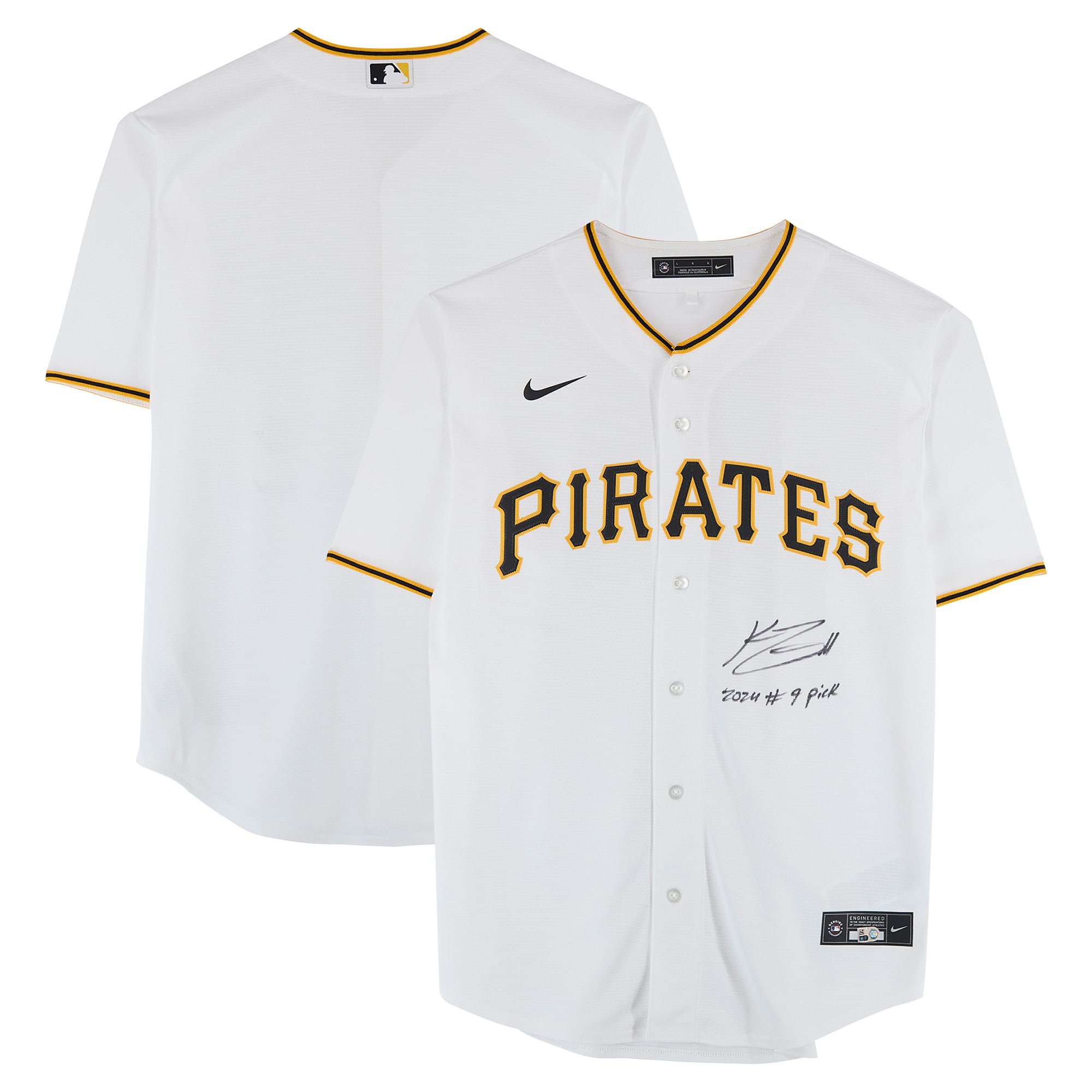 Konnor Griffin Pittsburgh Pirates Autographed Fanatics Authentic 