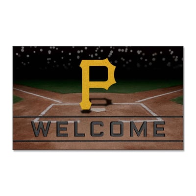 Pittsburgh Pirates Logo Brands 18" x 30" Crumb Rubber Door Mat