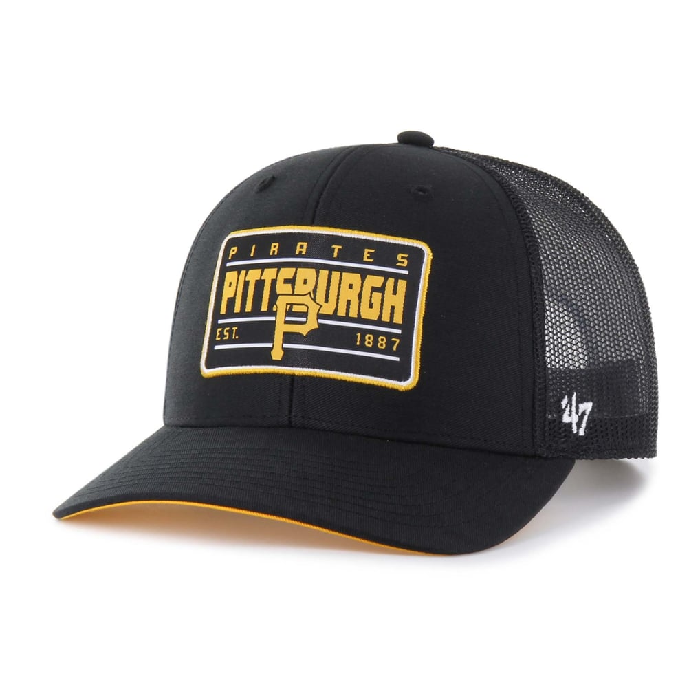 Pittsburgh Pirates '47 Hardline Trucker Adjustable Hat - Black