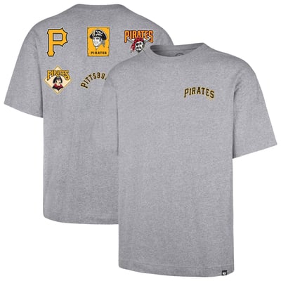 Pittsburgh Pirates '47  History Lock Foundation T-Shirt - Heather Gray