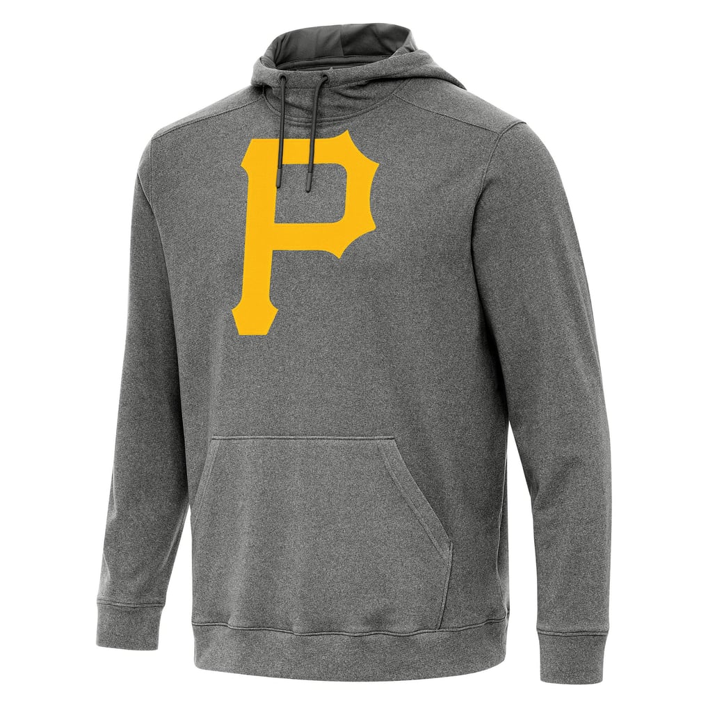 Pittsburgh Pirates Antigua Cloud Pullover Hoodie - Heather Black
