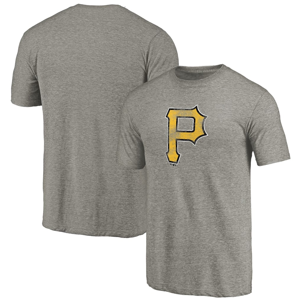 Pittsburgh Pirates Distressed Team Tri-Blend T-Shirt - Ash