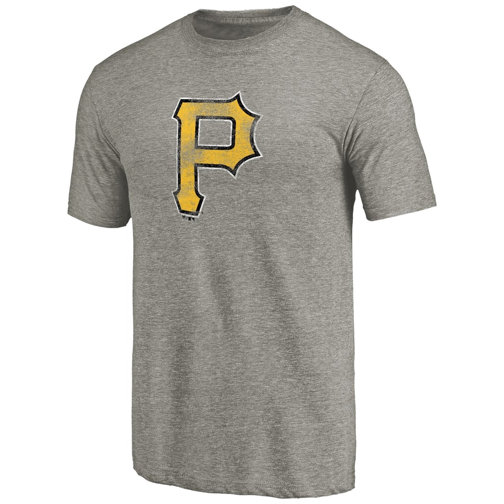 Pittsburgh Pirates Distressed Team Tri-Blend T-Shirt - Ash