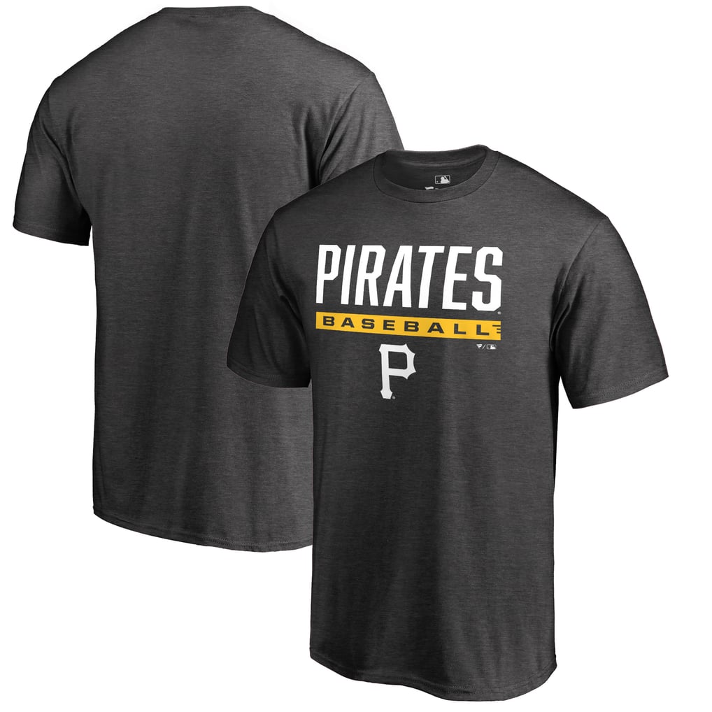 Pittsburgh Pirates Win Stripe T-Shirt - Ash