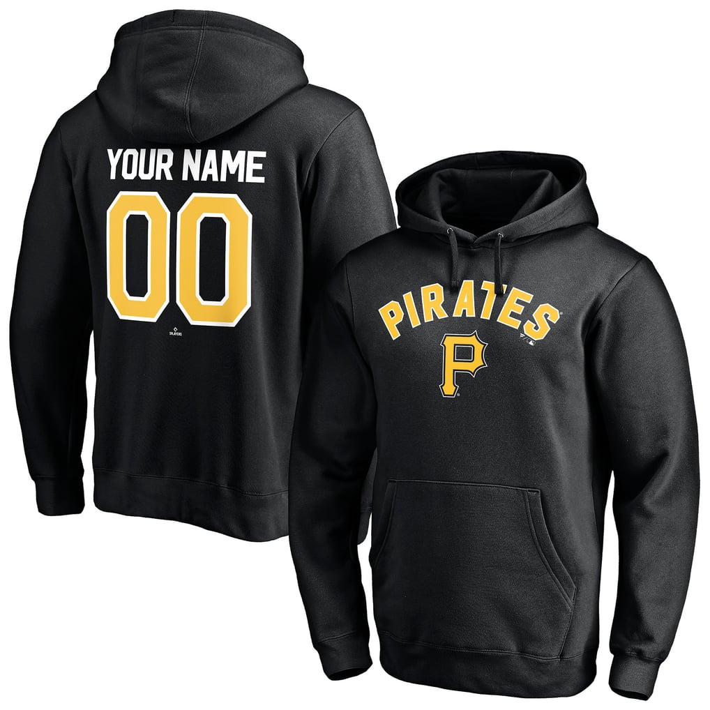 Pittsburgh Pirates Personalized Winning Streak Name & Number Pullover Hoodie - Black