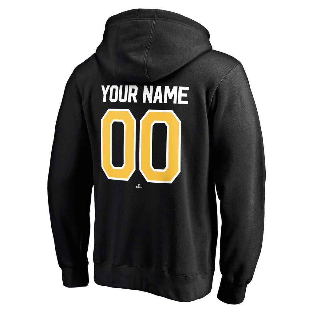 Pittsburgh Pirates Personalized Winning Streak Name & Number Pullover Hoodie - Black
