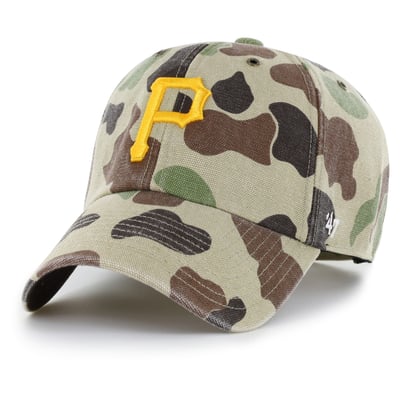 Pittsburgh Pirates Carhartt x '47 Duck Clean Up Adjustable Hat - Camo