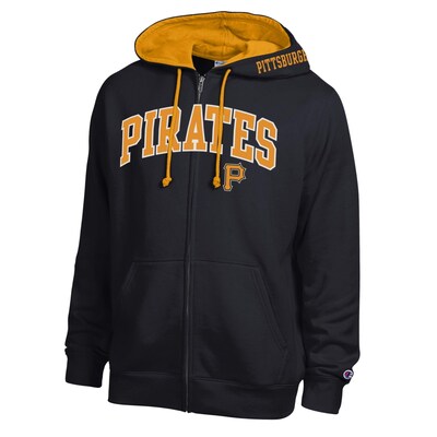  Pittsburgh Pirates Champion Volume Fleece Full-Zip Hoodie - Black/Gold