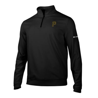 Pittsburgh Pirates Columbia Grainline Quarter-Zip Pullover - Black