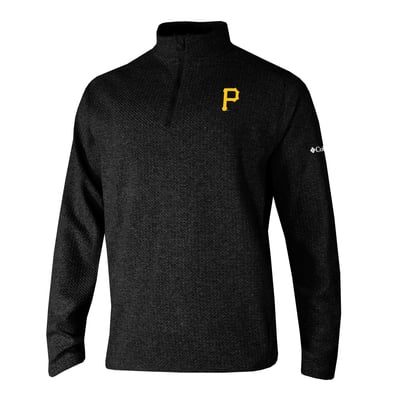 Pittsburgh Pirates Columbia  Swingcraft Quarter-Zip Pullover - Black