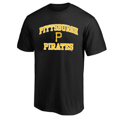  Pittsburgh Pirates Fanatics Big & Tall Cooperstown Collection Heart & Soul T-Shirt - Black