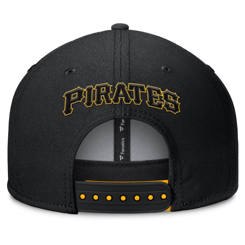  Pittsburgh Pirates Fanatics Glint Snapback Hat - Black