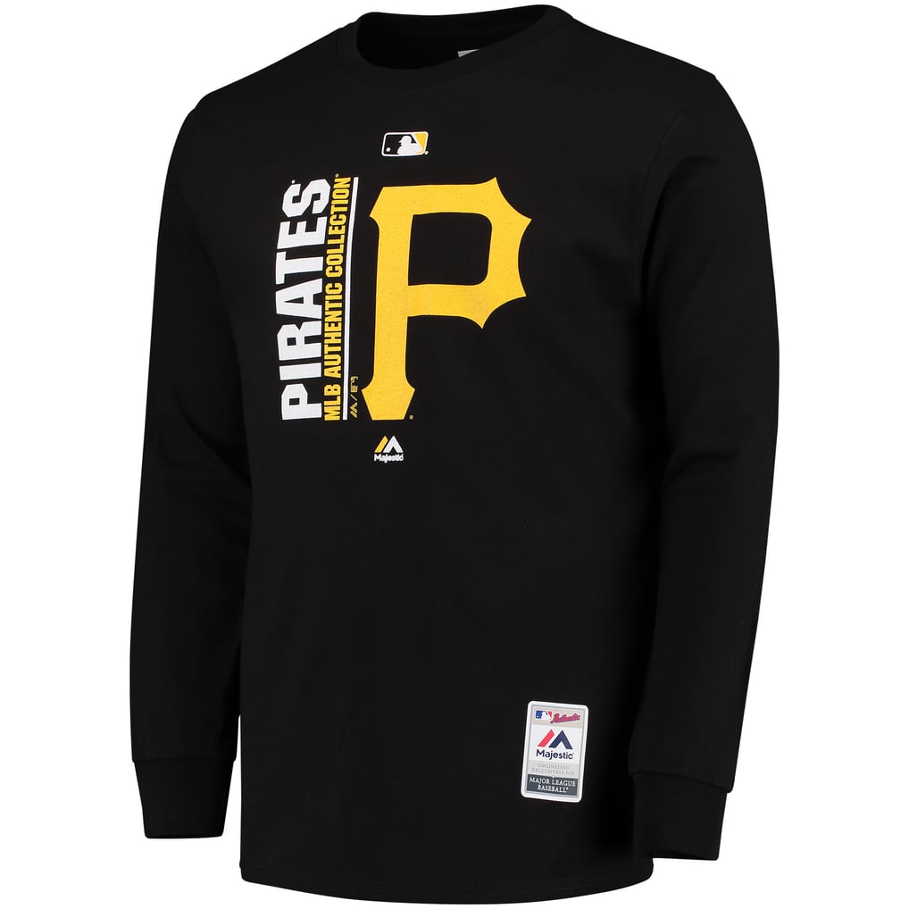 Men's Pittsburgh Pirates Majestic Black Authentic Team Icon Long Sleeve ...