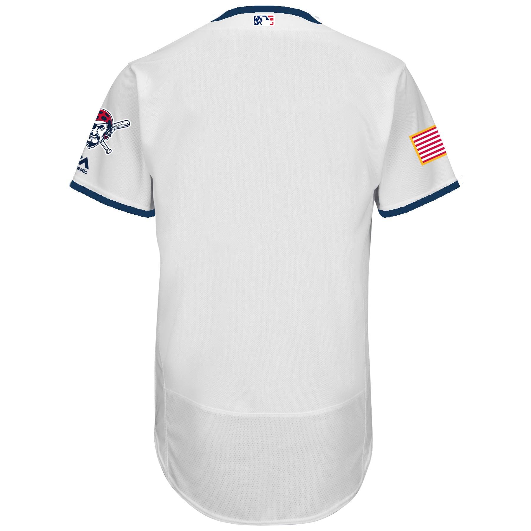 Men's Pittsburgh Pirates Majestic White 2017 Stars & Stripes