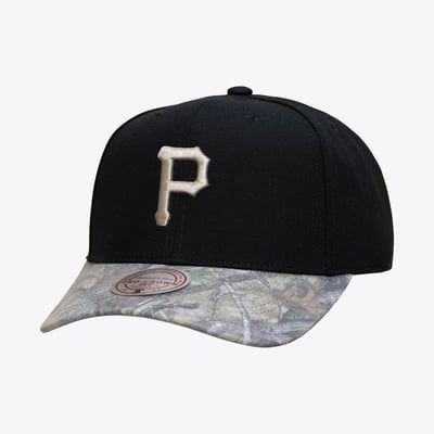  Pittsburgh Pirates Mitchell & Ness Midnight Timber Pro Snapback Hat - Black