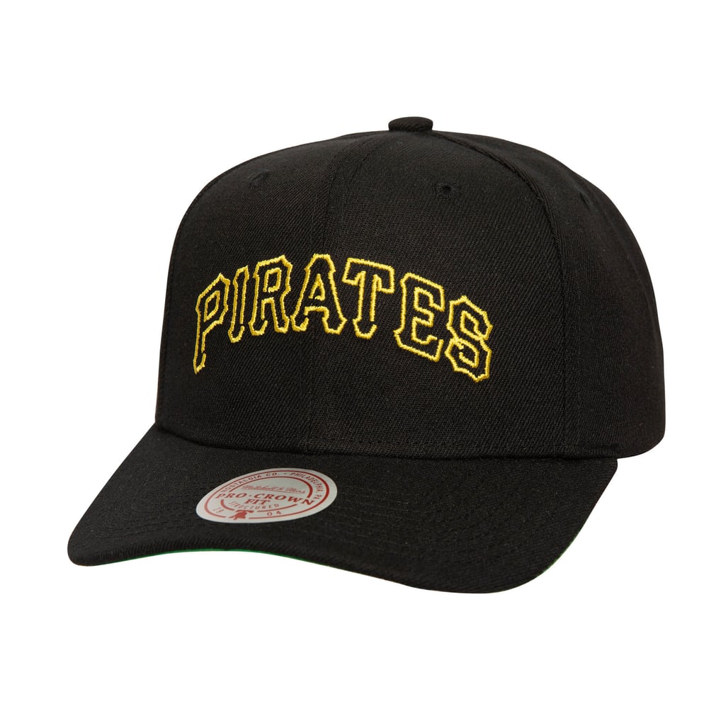 Men's Pittsburgh Pirates Mitchell & Ness Black Neon Logo Pro Crown ...