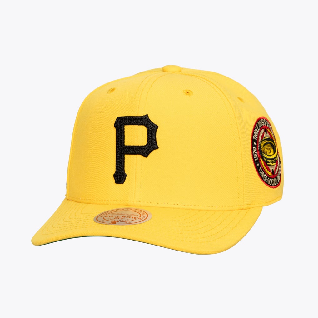  Pittsburgh Pirates Mitchell & Ness Secondary Pro Snapback Hat - Gold