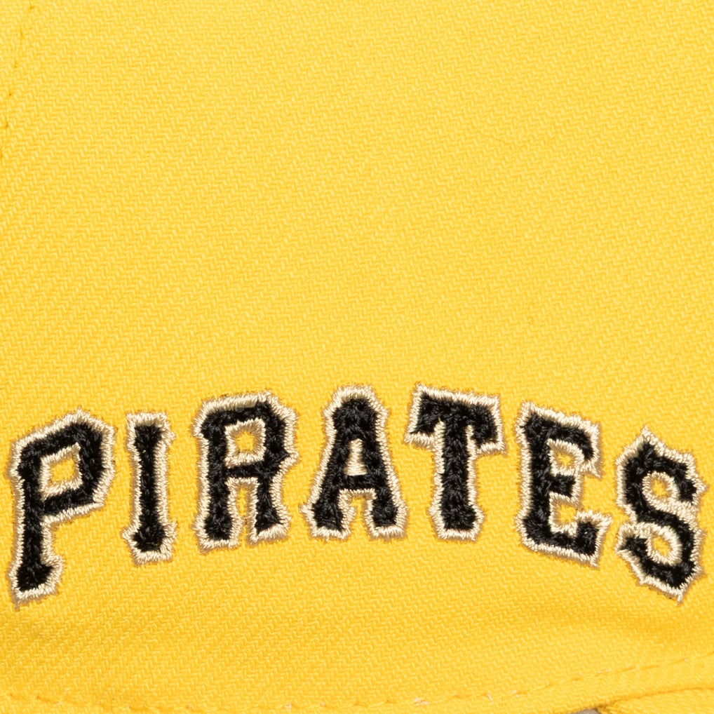  Pittsburgh Pirates Mitchell & Ness Secondary Pro Snapback Hat - Gold