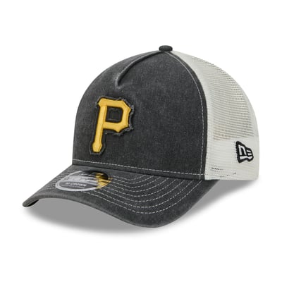  Pittsburgh Pirates New Era Fan 9FORTY A-Frame Trucker Adjustable Hat - Black