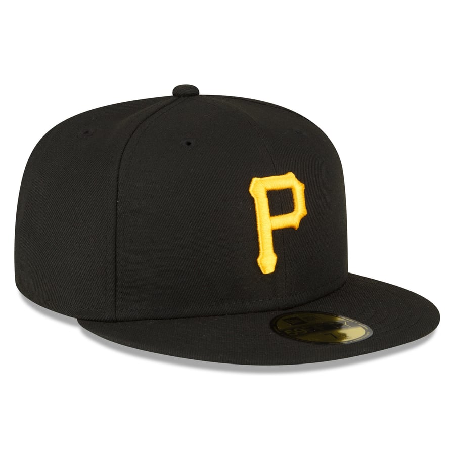 Pirates Throwback Men's Pittsburgh Pirates New Era Black Throwback Authentic Collection ...