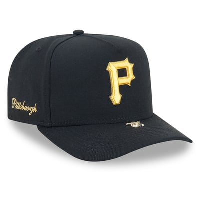 Pittsburgh Pirates New Era Visor Pin 9FIFTY A-Frame Snapback Hat - Black