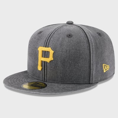  Pittsburgh Pirates New Era Washed 59FIFTY Fitted Hat - Black
