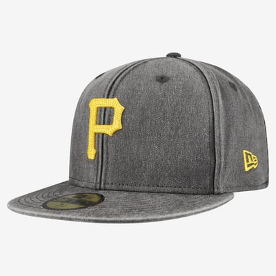  Pittsburgh Pirates New Era Washed 59FIFTY Fitted Hat - Black