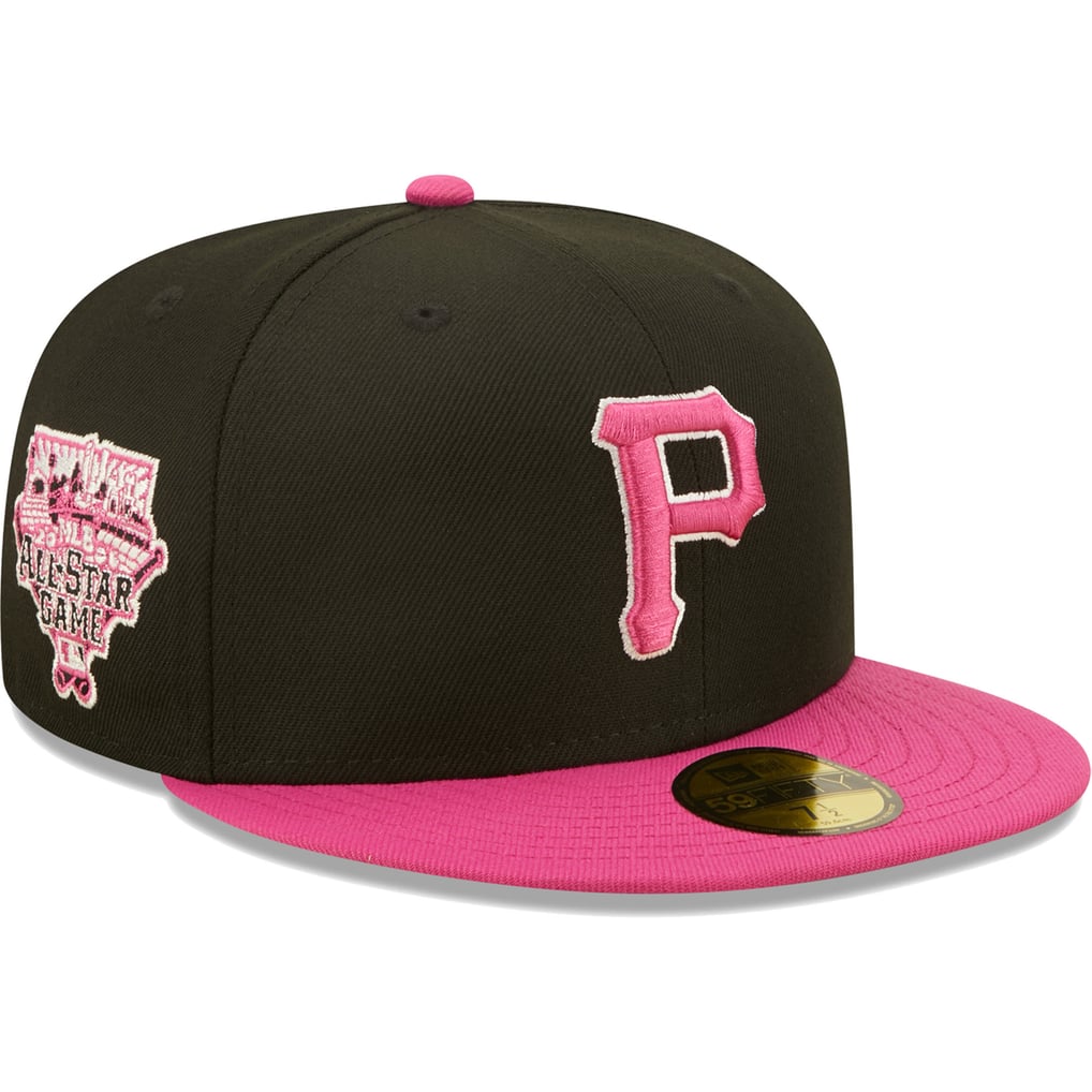 Pittsburgh Pirates pink 2006 all Star Game Snapback hat New Era 47 PITTSBURGH PIRATES 2006 MLB ALL-STAR GAME PRINCESS PEACH  main image 3