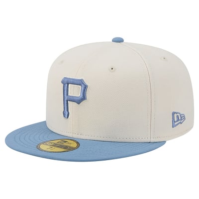 Pittsburgh Pirates New Era Color Pack 59FIFTY Fitted Hat - Cream/Light Blue